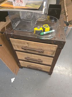 Wooden nightstand / cabinet