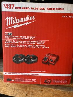 REDLITHIUM™ HIGH OUTPUT™ XC6.0 System Starter Kit  (—2 Pcs—-)