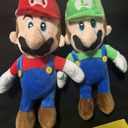 Mario Plush & Luigi Plush
