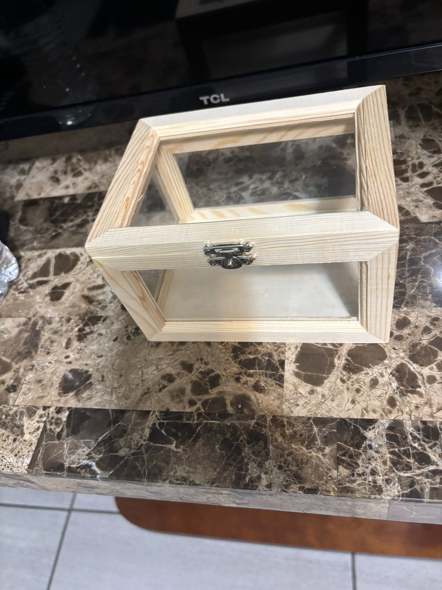 Glass Wood Box