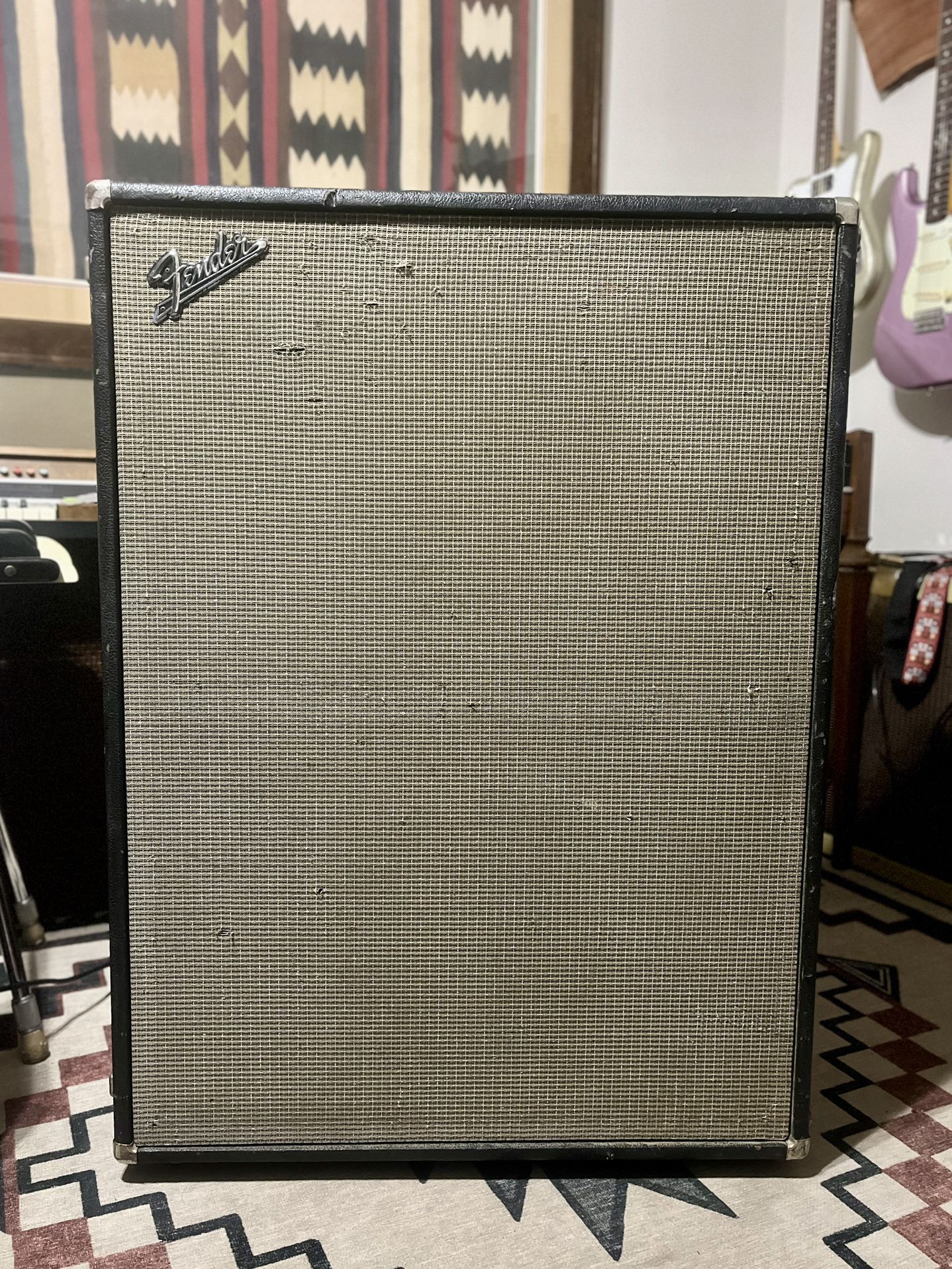 Vintage Fender Bassman 2x12 Speaker Cabinet