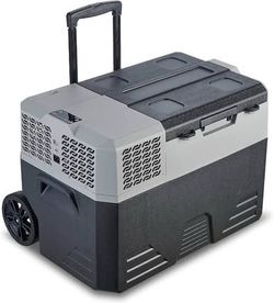 52L Portable Refrigerator on Wheels