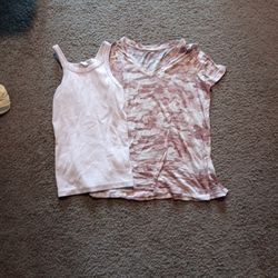 Pink Camo T Shirt With Pink Tank Top