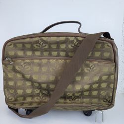 Chanel Vintage Classic Travel Carry On Bag Green