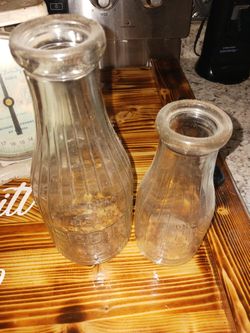 1930s Abotts Milk Jars