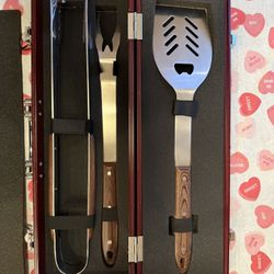 Amstel Light Hardwood BBQ Set