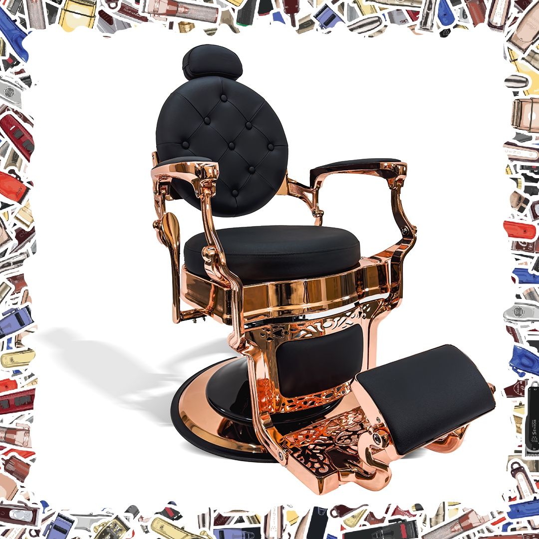 HADES ROSE GOLD BARBER CHAIR