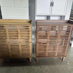 Shoe Cabinet, Storage Cabinet with Louvered 2 Flip Drawers($85 each)