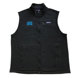 PATAGONIA BETTER SWEATER VEST MENS LARGE L BLACK FLEECE JACKET SWEATSHIRT ZIP UP