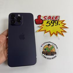 IPHONE   14  PRO MAX    256GB UNLOCKED PURPLE