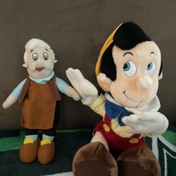 Pinocchio And Geppetto Plush 