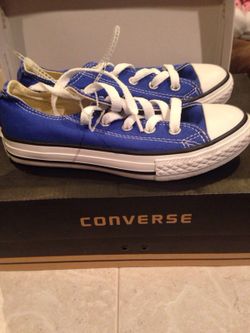 Blue converse - Youth size 13 (new)