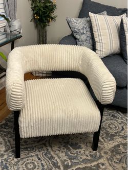 Off white accent chair