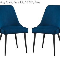 Set Of 4 Velvet Chairs