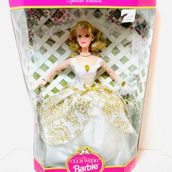 vintage 1997 Mattel Club Wedd Special Edition 19717 Wedding Barbie Doll