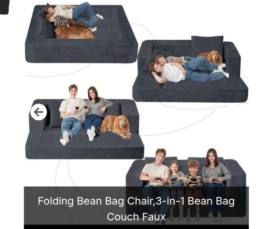 Folding Bean Bag Couch