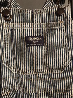Osh Kish BGosh striped overalls 18M