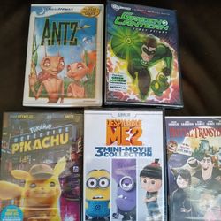 Children's DVDs Set Of 5