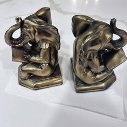 Brass bookends