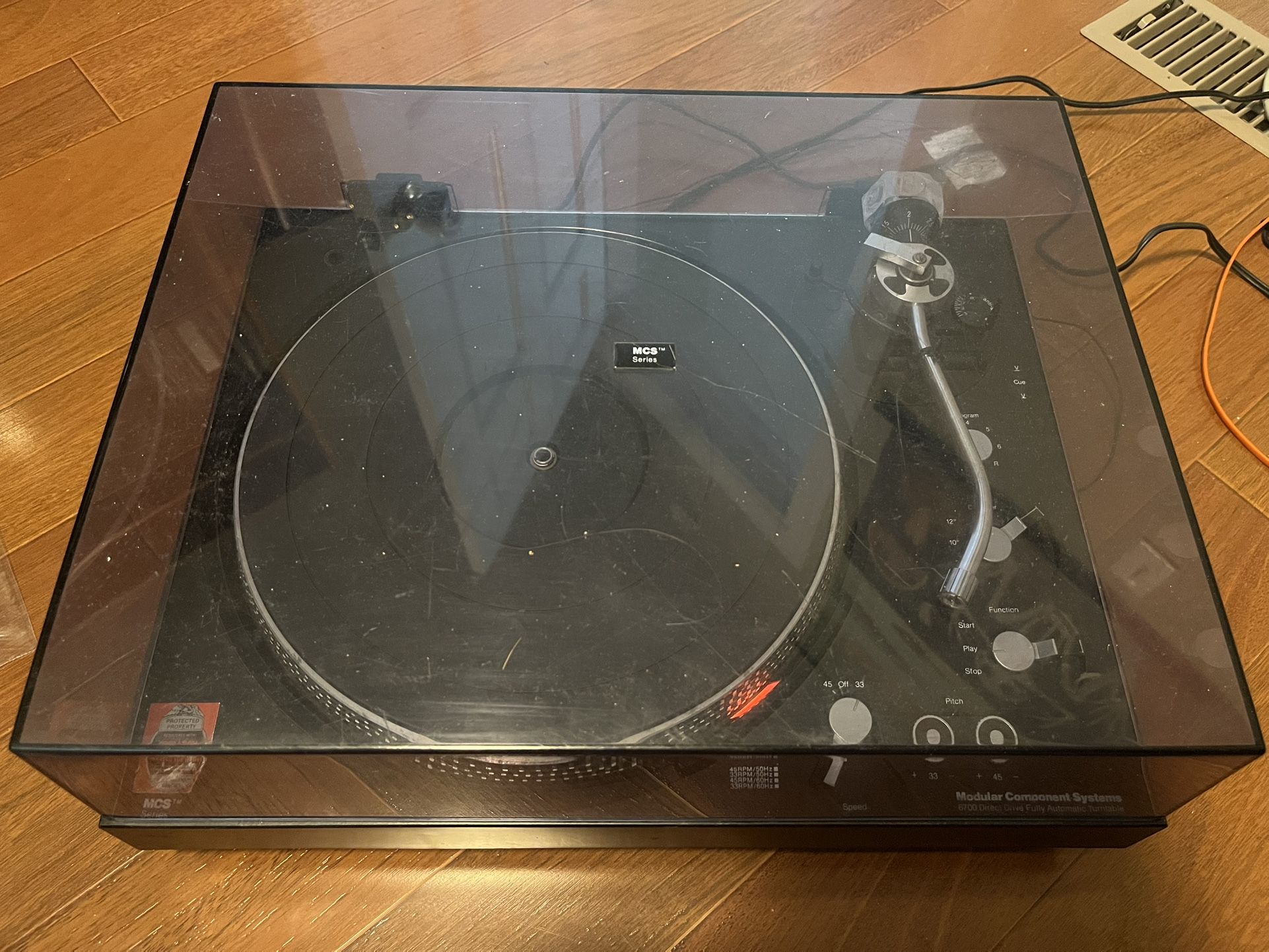 Modular Component Systems MCS 6700 Turntable (for parts)