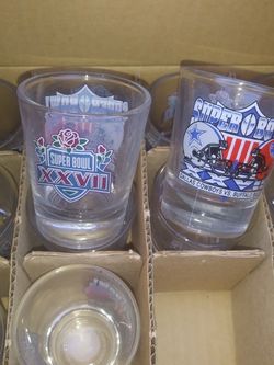 1993 Super Bowl Rose Bowl XXVII Shot Glasses