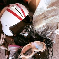 Helicopter Helmet + Gear 