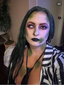 Beetle Juice Female Halloween Costume