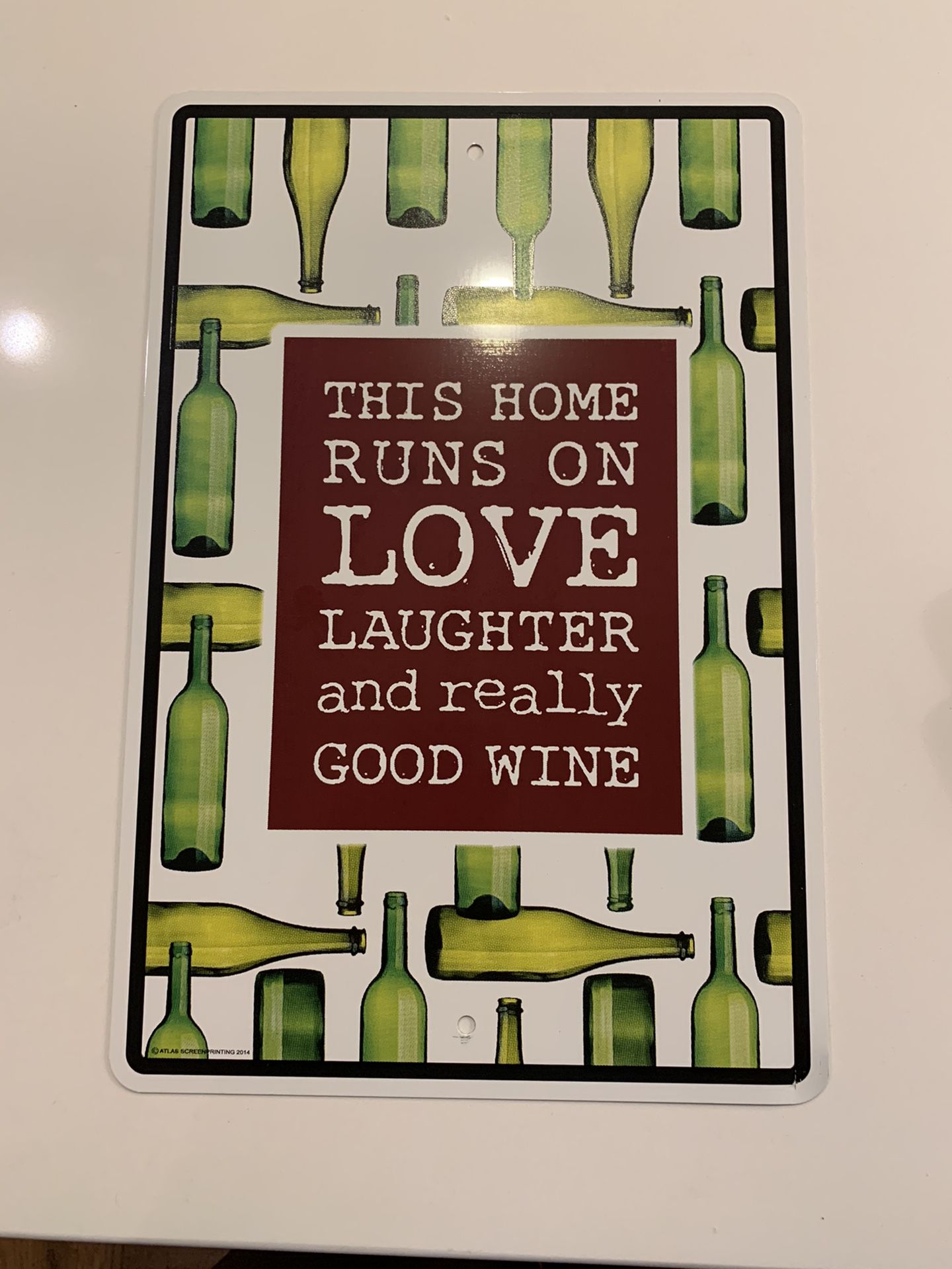 Home Decor “Wine” Sign