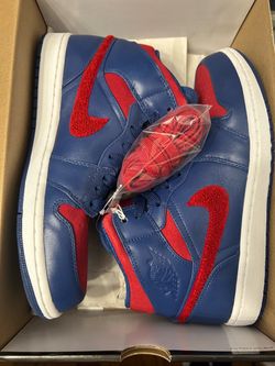 Air Jordan 1 Retro High Blue Red Sneakers