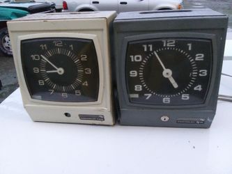 Antique Cincinnati time recorder punch clock