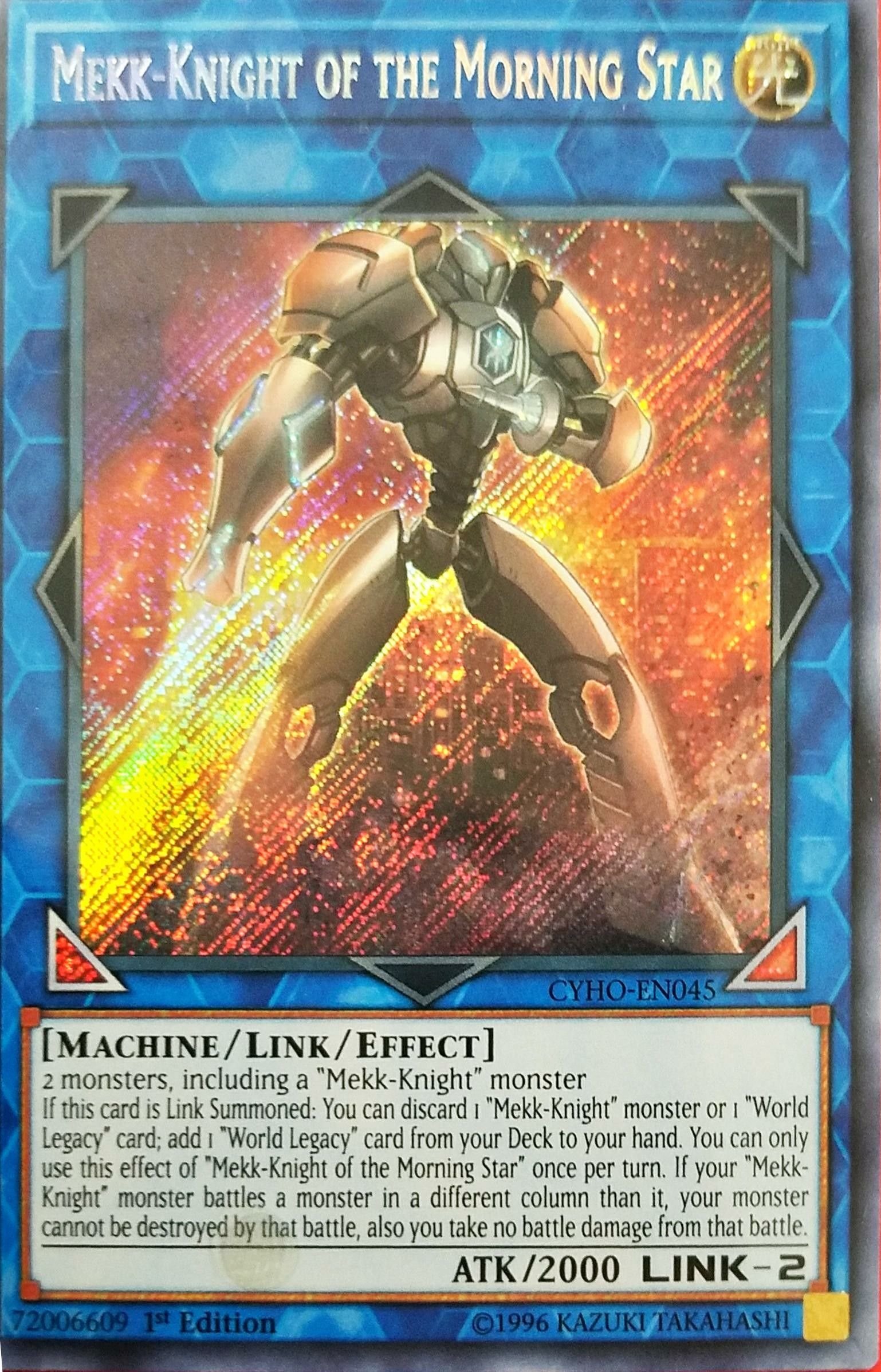 Yugioh Mekk Knight of the morning star CYHO-EN045