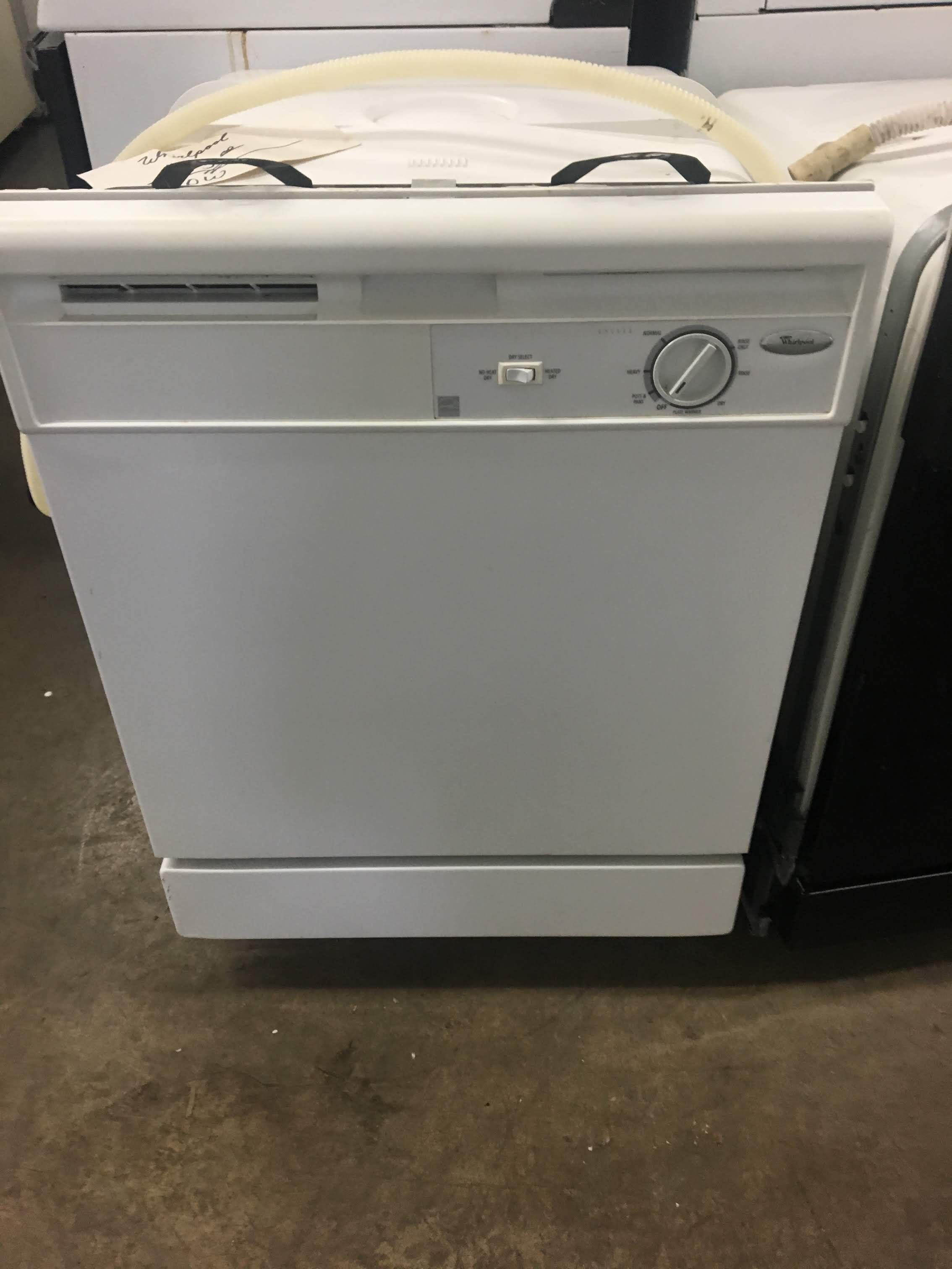 90 Day Warranty - White Whirlpool Dishwasher