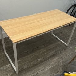 Sand Wood Colored Table (Kitchen, desk, Etc) 