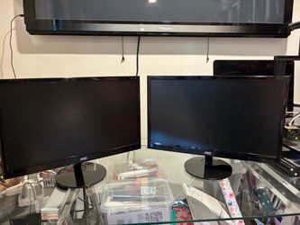 AOC Computer Monitors – Set of 2