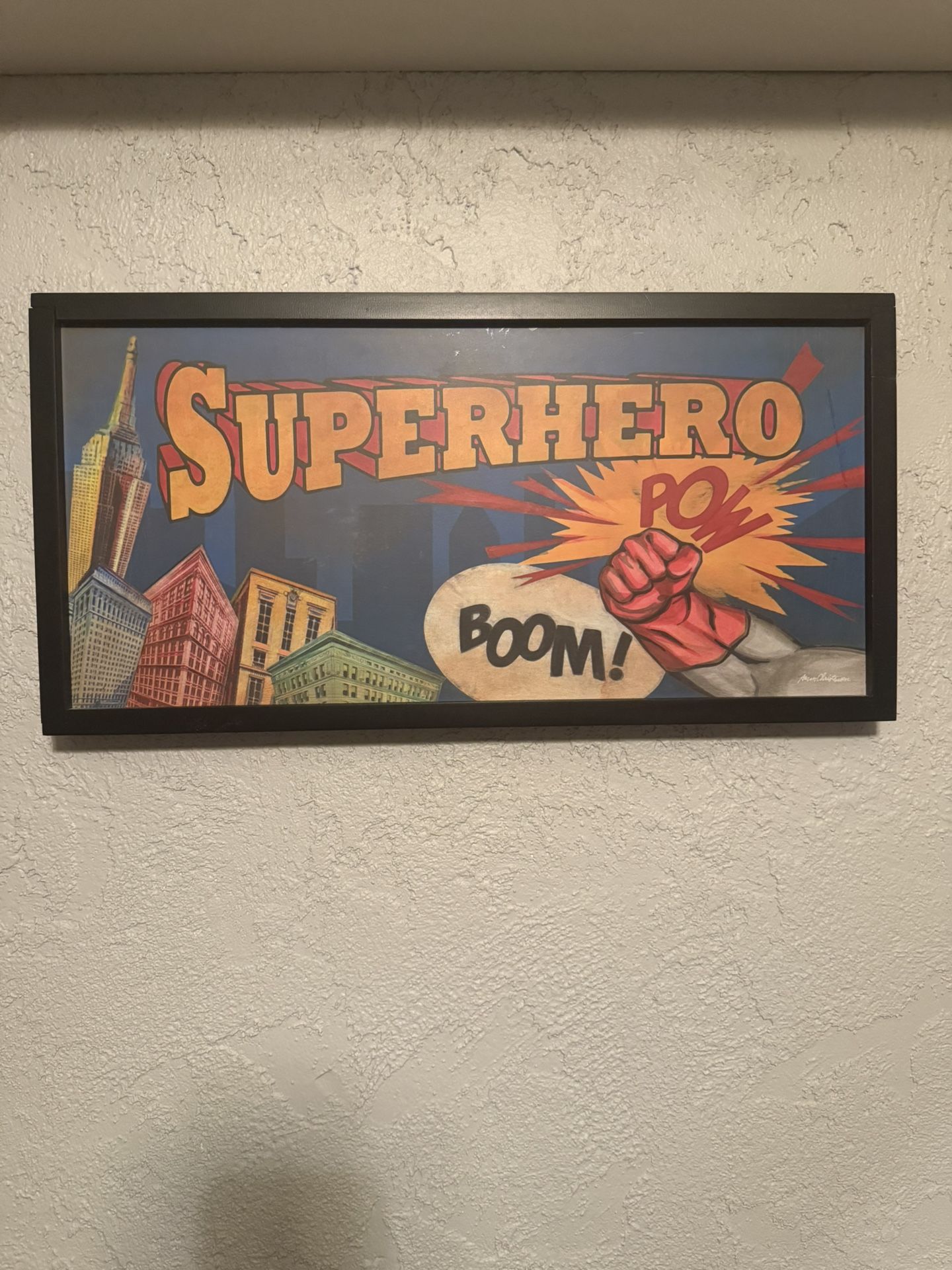 Kids Room Decor “Superhero“ Sign
