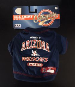 Arizona Wildcats NCAA College Pets First Company Dog Tee Shirt T-Shirt Size XS - BRAND NEW!!