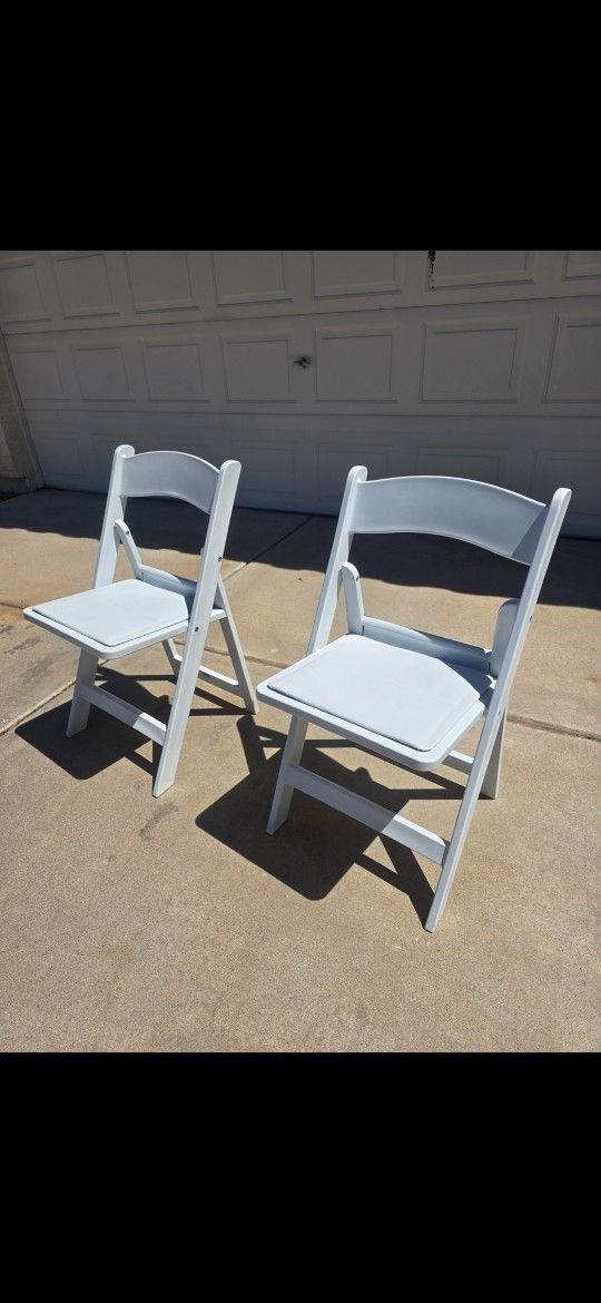 White Folding Event Chairs