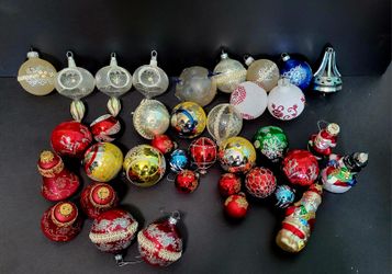 Vintage Various Christmas Ornaments 