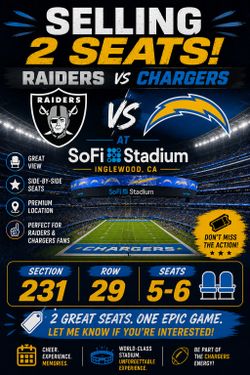 Raiders vs Chargers