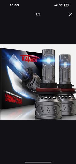 KATANA H11 Bulb,H9 H8 Light Bulb 400% Brightness 6500K White Extremely Super Bright Plug and Play Mini Size of Fog Bulb 2
