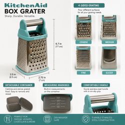 NEW KitchenAid 4-Sided Box Grater with Storage Container