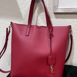 Ysl Shopping Toy Tote Hobo Red