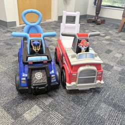 Paw Patrol Ride On Push Car Walkers
