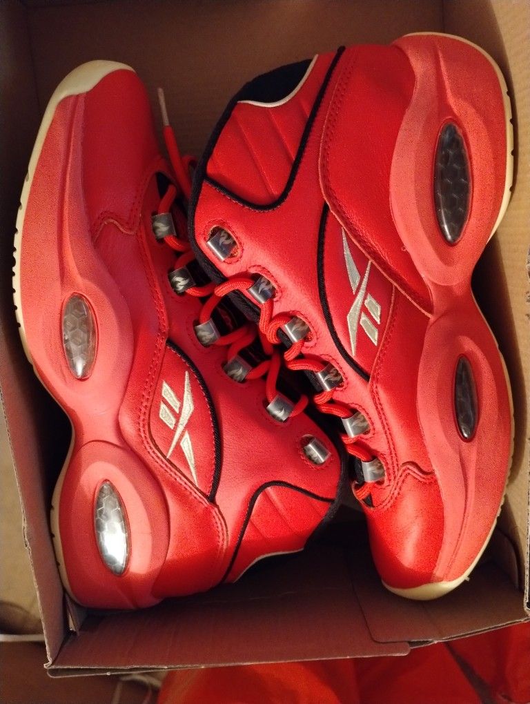 The Question Allen Iverson Hot Wings Basketball Shoes Size 9.5