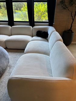 Large Modular Sectional Sofa Off-White