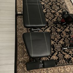 Workout Bench And Weights