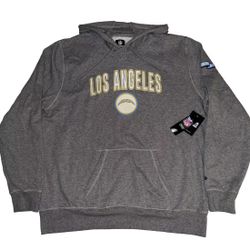 New Era Los Angeles Chargers Pullover Hoodie Sweatshirt Mens Small-2XL Gray New