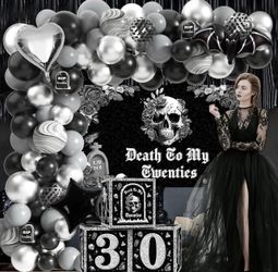 Death to my twenties  30th birthday party decorations supplies.