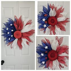 Patriotic  Wreaths Ea A BIT Different