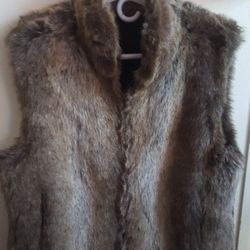 Fur Vest Size Medium 